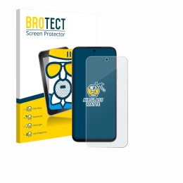 Face avant d’un emballage produit avec le logo de la marque BROTECT. À côté, l’appareil Oppo A6t Pro est représenté avec la pr