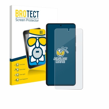 Vorderseite einer Produktverpackung mit dem Markenlogo BROTECT. Daneben ist das Gerät Samsung Galaxy S26 Ultra mit dem zugehör