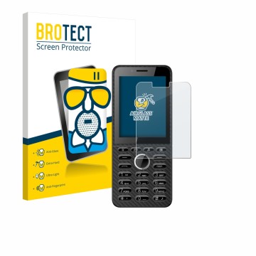 Front side of a product packaging with the brand logo BROTECT. Next to it is the device Energizer E288S shown with the corresp