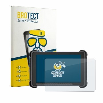 Vorderseite einer Produktverpackung mit dem Markenlogo BROTECT. Daneben ist das Gerät MUCAR 892BT mit dem zugehörigen Displays