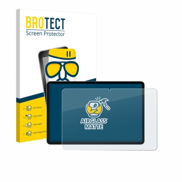 Front side of a product packaging with the brand logo BROTECT. Next to it is the device Blackview Oscal Elite 1 12.1