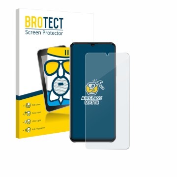 Face avant d’un emballage produit avec le logo de la marque BROTECT. À côté, l’appareil Huawei Nova Y72S est représenté avec l