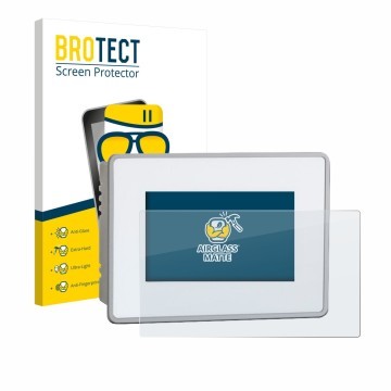 Parte frontale di una confezione del prodotto con il logo del marchio BROTECT. Accanto è raffigurato il dispositivo BUCHER aut