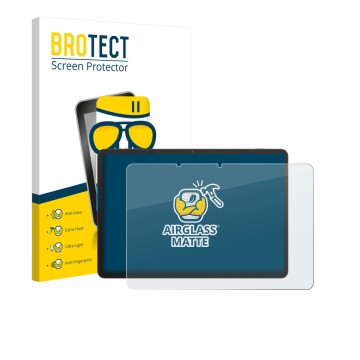 Parte frontale di una confezione del prodotto con il logo del marchio BROTECT. Accanto è raffigurato il dispositivo TCL NxtPap