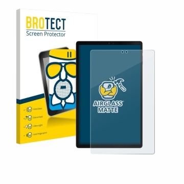 Vorderseite einer Produktverpackung mit dem Markenlogo BROTECT. Daneben ist das Gerät ZTE Blade X1001 mit dem zugehörigen Disp