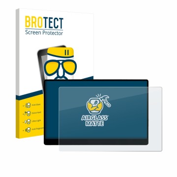 Front side of a product packaging with the brand logo BROTECT. Next to it is the device Sotsu FlipAction Go 14