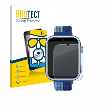 Vorderseite einer Produktverpackung mit dem Markenlogo BROTECT. Daneben ist das Gerät Oliimptek T45 mit dem zugehörigen Displa