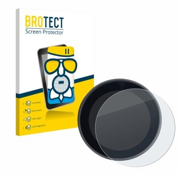 Face avant d’un emballage produit avec le logo de la marque BROTECT. À côté, l’appareil Meraki Espresso Machine est représenté