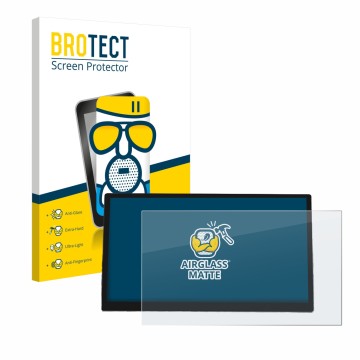 Front side of a product packaging with the brand logo BROTECT. Next to it is the device Mazda 6e 2026 shown with the correspon