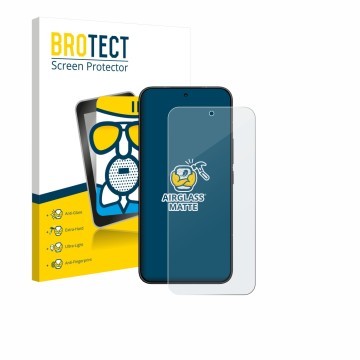 Face avant d’un emballage produit avec le logo de la marque BROTECT. À côté, l’appareil Xiaomi Poco X8 Pro Max est représenté 