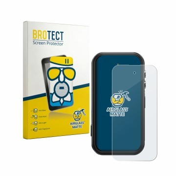 Face avant d’un emballage produit avec le logo de la marque BROTECT. À côté, l’appareil Fossibot F116 Pro 5G est représenté av