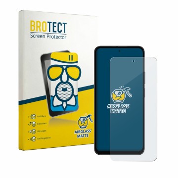 Parte frontal de un envase de producto con el logotipo de la marca BROTECT. Al lado se muestra el dispositivo Doogee B10 Pro c