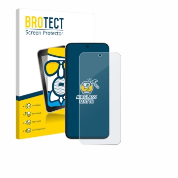 Parte frontal de un envase de producto con el logotipo de la marca BROTECT. Al lado se muestra el dispositivo Vivo iQOO Z11 co