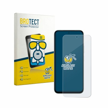 Parte frontal de un envase de producto con el logotipo de la marca BROTECT. Al lado se muestra el dispositivo Vivo iQOO Z11x c