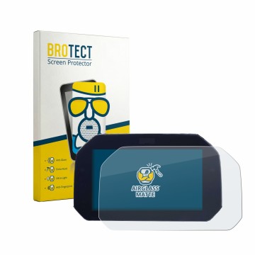 Vorderseite einer Produktverpackung mit dem Markenlogo BROTECT. Daneben ist das Gerät BMW S 1000 XR K69 2024 TFT 6.5