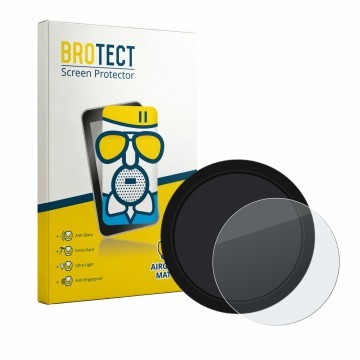 Vorderseite einer Produktverpackung mit dem Markenlogo BROTECT. Daneben ist das Gerät Shearwater NERD 2 dive computer mit dem 