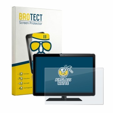 Vorderseite einer Produktverpackung mit dem Markenlogo BROTECT. Daneben ist das Gerät mit dem zugehörigen Displayschutz abgebi