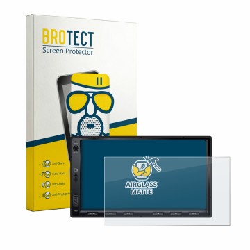 Vorderseite einer Produktverpackung mit dem Markenlogo BROTECT. Daneben ist das Gerät Atoto A5LG2A7T 7