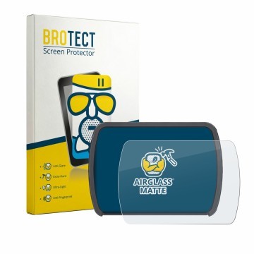 Vorderseite einer Produktverpackung mit dem Markenlogo BROTECT. Daneben ist das Gerät Motocaddy M7 Remote Electric Trolley 202