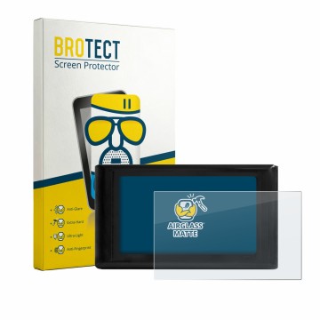 Face avant d’un emballage produit avec le logo de la marque BROTECT. À côté, l’appareil Luocute S966 est représenté avec la pr