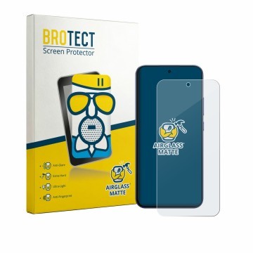 Vorderseite einer Produktverpackung mit dem Markenlogo BROTECT. Daneben ist das Gerät Oppo F33 Pro mit dem zugehörigen Display