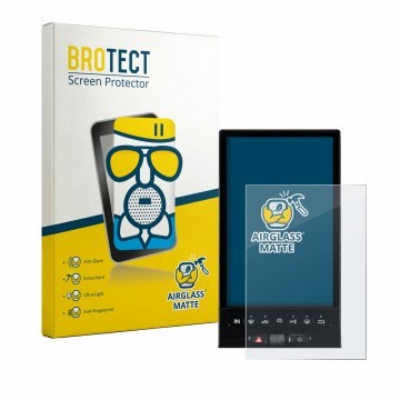 Front side of a product packaging with the brand logo BROTECT. Next to it is the device Citroen C5 Aircross Waterfall-Display 