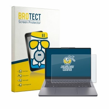 Parte frontale di una confezione del prodotto con il logo del marchio BROTECT. Accanto è raffigurato il dispositivo Lenovo Ide