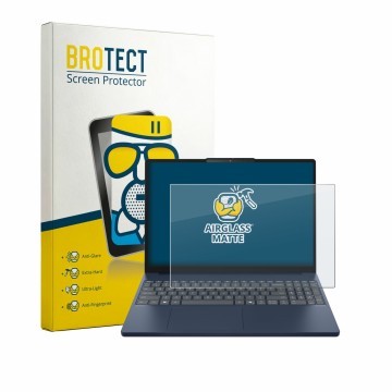 Parte frontale di una confezione del prodotto con il logo del marchio BROTECT. Accanto è raffigurato il dispositivo Lenovo Ide