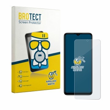 Vorderseite einer Produktverpackung mit dem Markenlogo BROTECT. Daneben ist das Gerät Itel Zeno 100 mit dem zugehörigen Displa