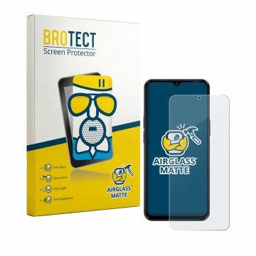 Parte frontale di una confezione del prodotto con il logo del marchio BROTECT. Accanto è raffigurato il dispositivo Blackview 