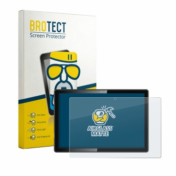 Vorderseite einer Produktverpackung mit dem Markenlogo BROTECT. Daneben ist das Gerät Denver TIO-10525 mit dem zugehörigen Dis
