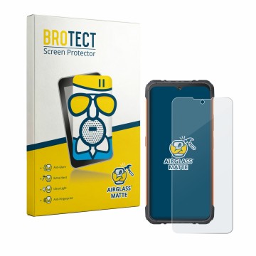 Vorderseite einer Produktverpackung mit dem Markenlogo BROTECT. Daneben ist das Gerät Cubot KingKong Ace 5 mit dem zugehörigen