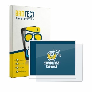 Vorderseite einer Produktverpackung mit dem Markenlogo BROTECT. Daneben ist das Gerät Bigme B13 ePaper Monitor mit dem zugehör