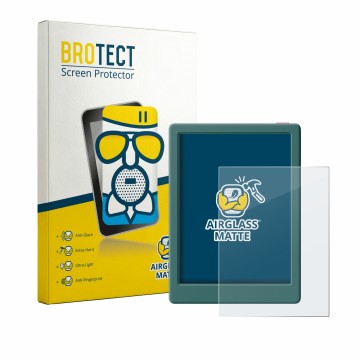 Front side of a product packaging with the brand logo BROTECT. Next to it is the device Musnap Neo C shown with the correspond