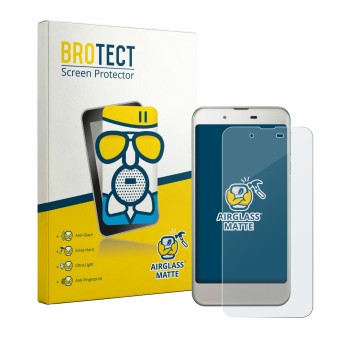 Vorderseite einer Produktverpackung mit dem Markenlogo BROTECT. Daneben ist das Gerät Sharp Aquos SHV37 mit dem zugehörigen Di