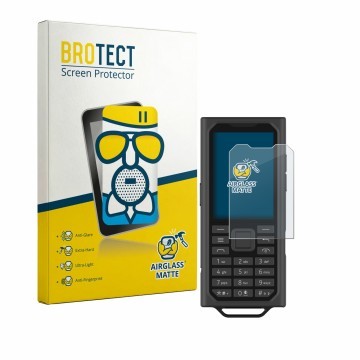 Parte frontale di una confezione del prodotto con il logo del marchio BROTECT. Accanto è raffigurato il dispositivo HMD Terra 