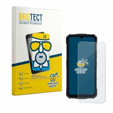 Parte frontale di una confezione del prodotto con il logo del marchio BROTECT. Accanto è raffigurato il dispositivo Doogee Fir