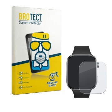 Vorderseite einer Produktverpackung mit dem Markenlogo BROTECT. Daneben ist das Gerät Xiaomi Redmi Watch 6 mit dem zugehörigen