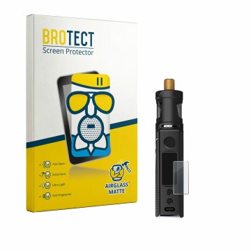 Front side of a product packaging with the brand logo BROTECT. Next to it is the device Innokin LiMAX Kit shown with the corre