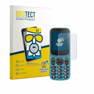Front side of a product packaging with the brand logo BROTECT. Next to it is the device Uleway T185 shown with the correspondi