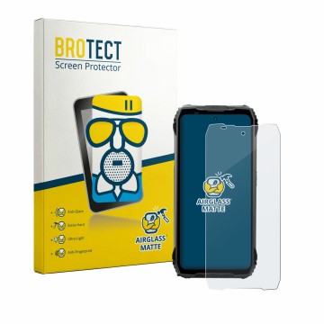 Vorderseite einer Produktverpackung mit dem Markenlogo BROTECT. Daneben ist das Gerät Blackview Fort 200 mit dem zugehörigen D