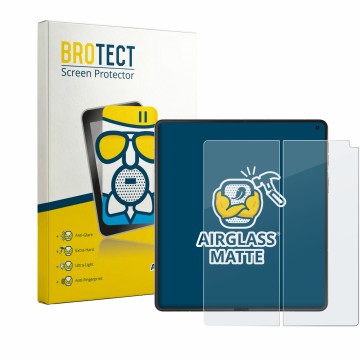 Vorderseite einer Produktverpackung mit dem Markenlogo BROTECT. Daneben ist das Gerät Motorola Razr Fold (Inneres Display) mit