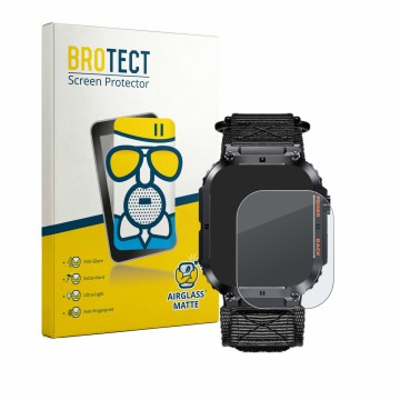 Front side of a product packaging with the brand logo BROTECT. Next to it is the device Megalith K57PRO shown with the corresp