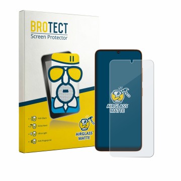 Parte frontale di una confezione del prodotto con il logo del marchio BROTECT. Accanto è raffigurato il dispositivo Hotwav A26
