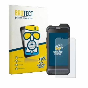 Front side of a product packaging with the brand logo BROTECT. Next to it is the device Hytera PNC460 shown with the correspon