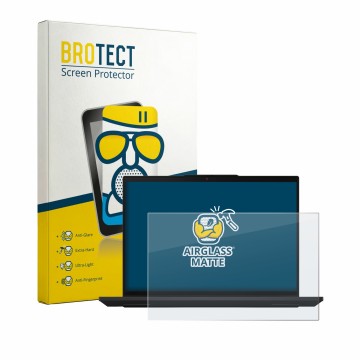 Face avant d’un emballage produit avec le logo de la marque BROTECT. À côté, l’appareil Lenovo ThinkPad L16 Gen 3 est représen