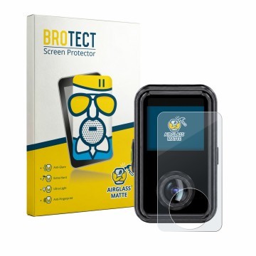 Front side of a product packaging with the brand logo BROTECT. Next to it is the device Vantrue E360 Ace shown with the corres
