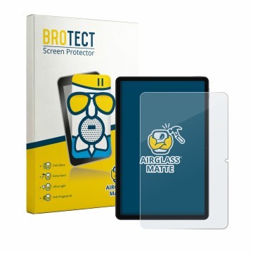 Parte frontal de un envase de producto con el logotipo de la marca BROTECT. Al lado se muestra el dispositivo Xiaomi Redmi Pad