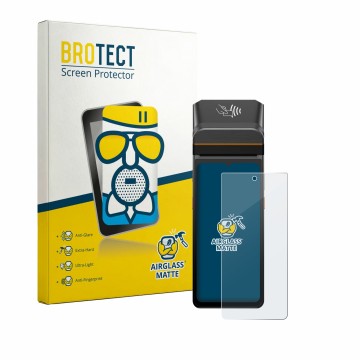 Parte frontal de un envase de producto con el logotipo de la marca BROTECT. Al lado se muestra el dispositivo Brainsport myPAD
