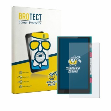 Vorderseite einer Produktverpackung mit dem Markenlogo BROTECT. Daneben ist das Gerät Hiby Digital M500 mit dem zugehörigen Di